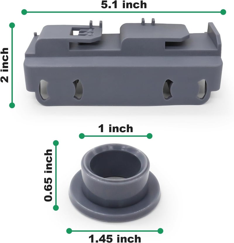 SuperDi WD28X27241 Dishwasher Rack Carrier and Roller Kit Replacement for GE Dishwasher Lower Rack Wheels Assembly WD12X10439 WD12X10438 WD12X10446 WD12X28078-1Pack - Image 2